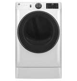 GE® 7.8 cu. ft. Capacity Smart Front Load Electric Dryer with Steam and Sanitize Cycle GFD65ESSVWW