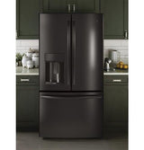 GE Profile Series ENERGY STAR 22.2 Cu. Ft. Counter-Depth French-Door Refrigerator PYE22KBLTS