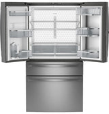 GE Profile Series ENERGY STAR 29 Cu. Ft. Smart Fingerprint Resistant 4-Door French-Door Refrigerator with Door In Door PGD29BYTFS