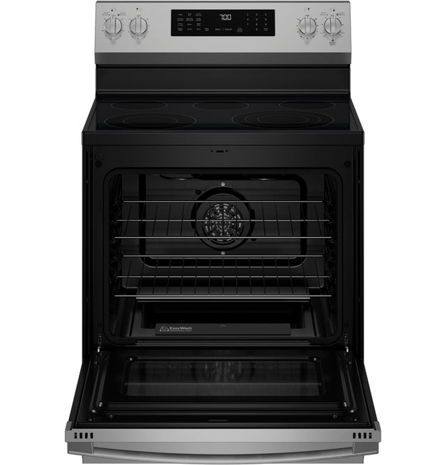 GE Profile™ ENERGY STAR® 30” Smart Free-Standing Electric Convection Range with No Preheat Air Fry and EasyWash™ Oven Tray PRF700AYFS