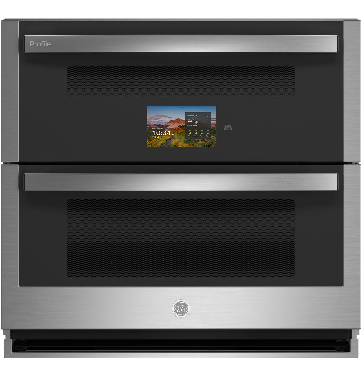 GE Profile™ 30" Smart Built-In Twin Flex Convection Wall Oven PTS9200SZSS