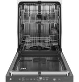 GE Fingerprint Resistant Top Control with Stainless Steel Interior Dishwasher with Sanitize Cycle GDP670SYVFS-Fingerprint Resistant Stainless Steel