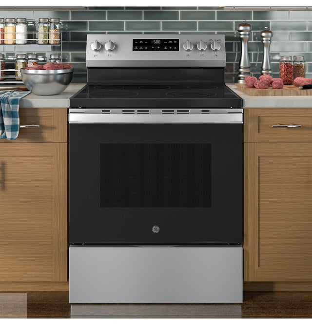 GE® 30" Free-Standing Electric Range GRF500PVSS