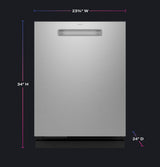 GE Profile ENERGY STAR Smart UltraFresh System Dishwasher with Microban Antimicrobial Technology with Deep Clean Washing 3rd Rack, 39 dBA PDP795SYVFS