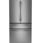 GE Profile™ Series ENERGY STAR® 23.2 Cu. Ft. Smart Counter-Depth Fingerprint Resistant 4-Door French-Door Refrigerator With Dual-Dispense AutoFill Pitcher PJE23BYWFS