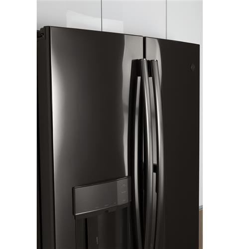 GE Profile Series ENERGY STAR 22.2 Cu. Ft. Counter-Depth French-Door Refrigerator PYE22KBLTS