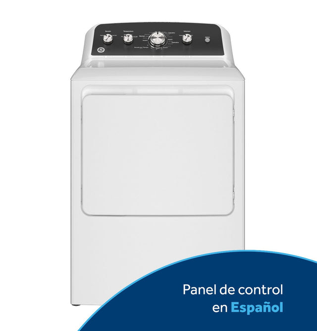 GE® 7.2 cu. ft. Capacity Gas Dryer with Spanish Panel and Up To 120 ft. Venting ETD48GASWWB