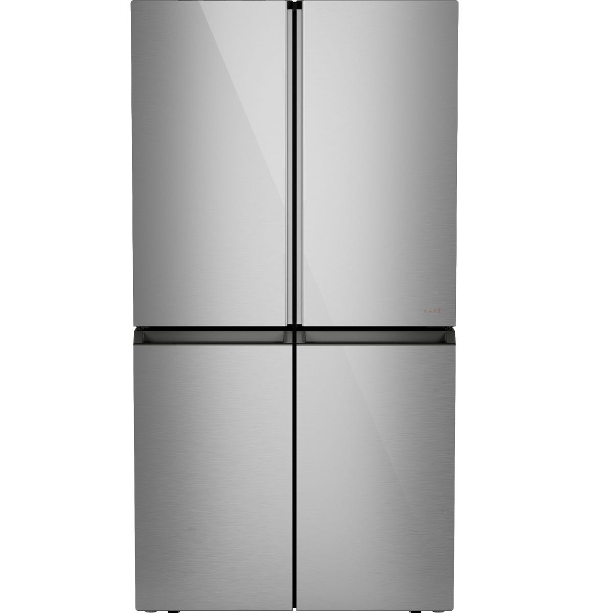 Café™ ENERGY STAR® 27.4 Cu. Ft. Smart Quad-Door Refrigerator in Platinum Glass with Dual-Dispense AutoFill Pitcher CAE28DM5TS5