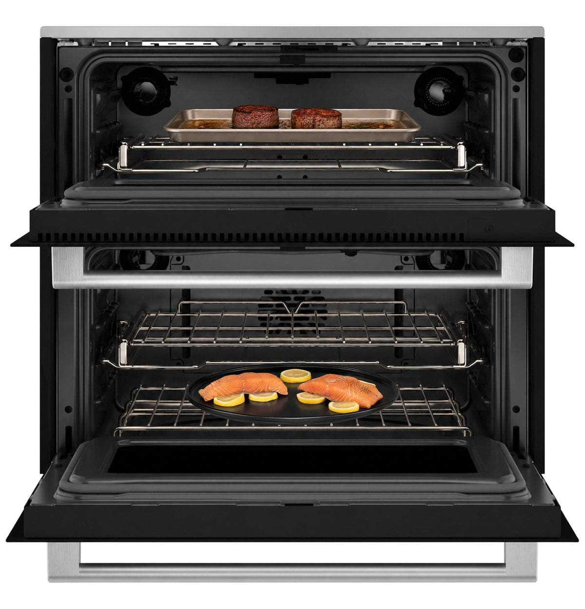 CAFÉ™ 30" Duo Smart Single Wall Oven in Platinum Glass CTS92DM2ZS5