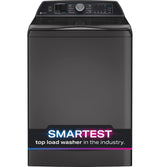 GE Profile 5.4 cu. ft. Capacity Washer with Smarter Wash Technology and FlexDispense PTW700BPTDG