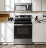 GE® 30" Free-Standing Electric Range GRF400SVWW