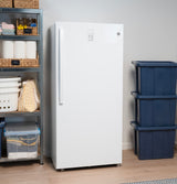 GE® ENERGY STAR® 21.6 Cu. Ft. Smart Garage Ready Convertible Upright Freezer FUF22DZRWW