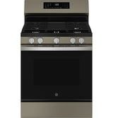 GE® 30" Free-Standing Gas Convection Range with No Preheat Air Fry and EasyWash™ Oven Tray GGF600AVES