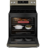 GE® 30" Free-Standing Electric Convection Range with No Preheat Air Fry GRF600AVES