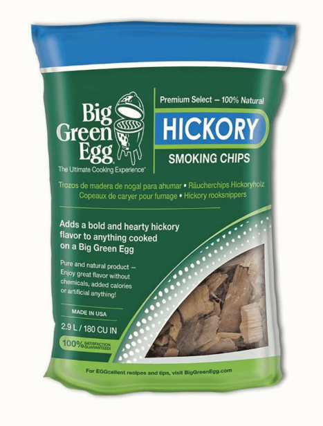 Big Green Egg Dried Hickory Smoking Chips (180ci/2.9L) BGE-113986