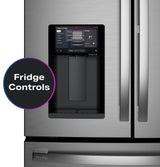 GE Profile™ ENERGY STAR® 22.4 Cu. Ft. Smart Counter-Depth 4-Door French-Door Refrigerator with Kitchen Assistant™ PXD22HYYFS