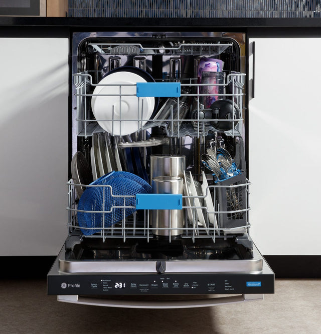 GE Profile™ Fingerprint Resistant Top Control with Stainless Steel Interior Dishwasher with Microban™ Antimicrobial Protection with Sanitize Cycle PDT715SYVFS