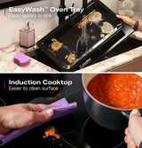 GE Profile™ ENERGY STAR® 30" Smart Slide-In Induction and Convection Range with No Preheat Air Fry and EasyWash™ Oven Tray PHS700AYFS