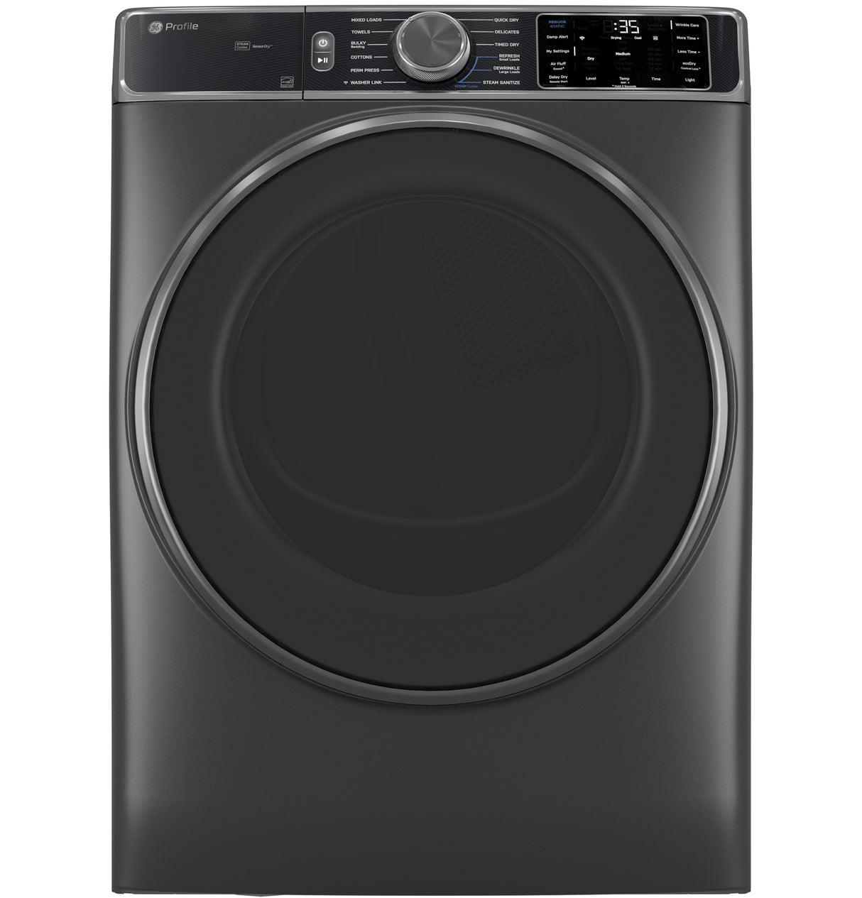 GE Profile™ ENERGY STAR® 7.8 cu. ft. Capacity Smart Front Load Electric Dryer with Steam and Sanitize Cycle PFD95ESPWDS