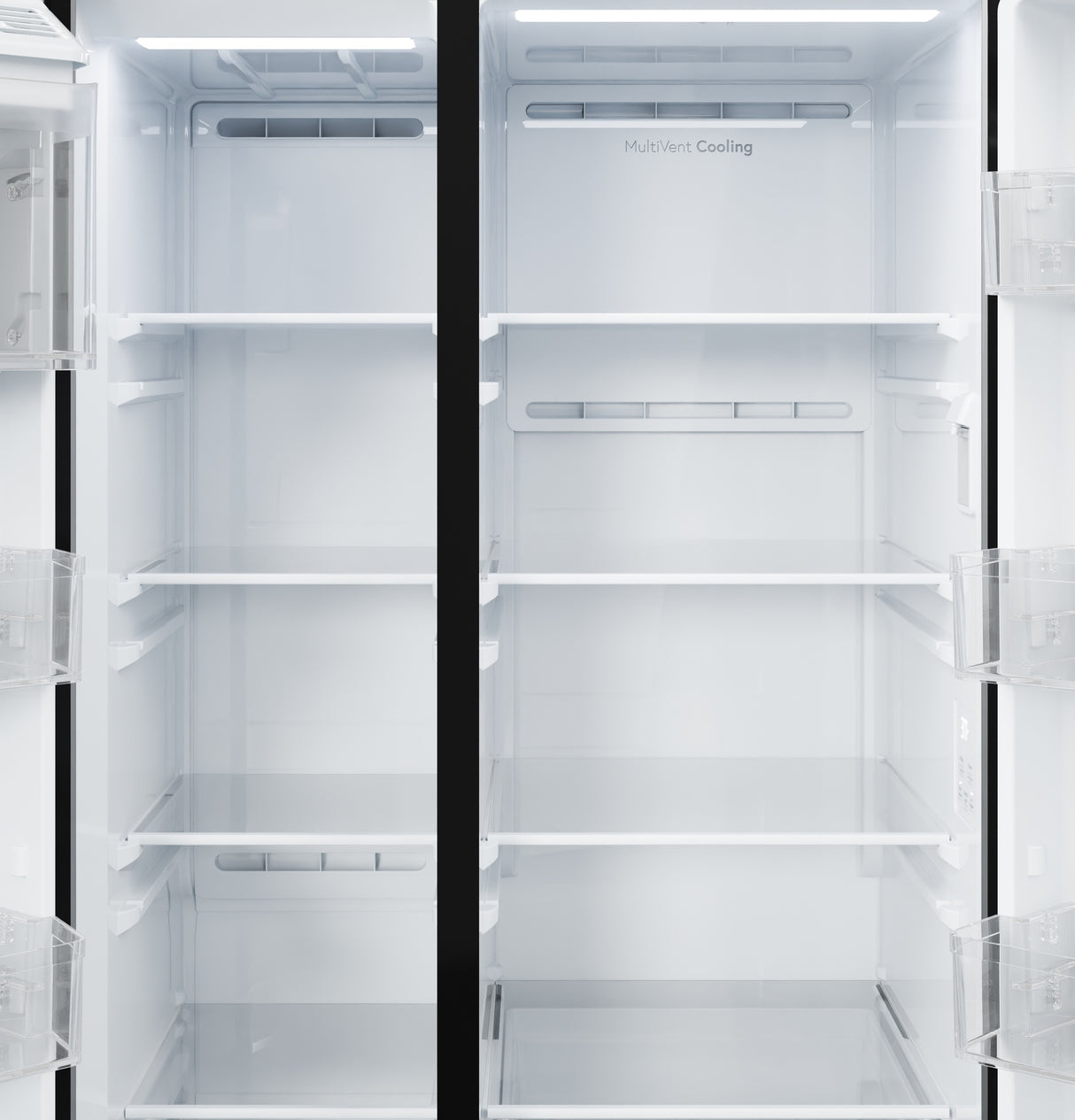 GE 24.2 Cu. Ft. Counter-Depth Side-By-Side Refrigerator with Internal Dispenser and In-Door Icemaker GKS24NYYFS