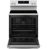 GE® 30" Free-Standing Electric Convection Range with No Preheat Air Fry GRF600AVWW