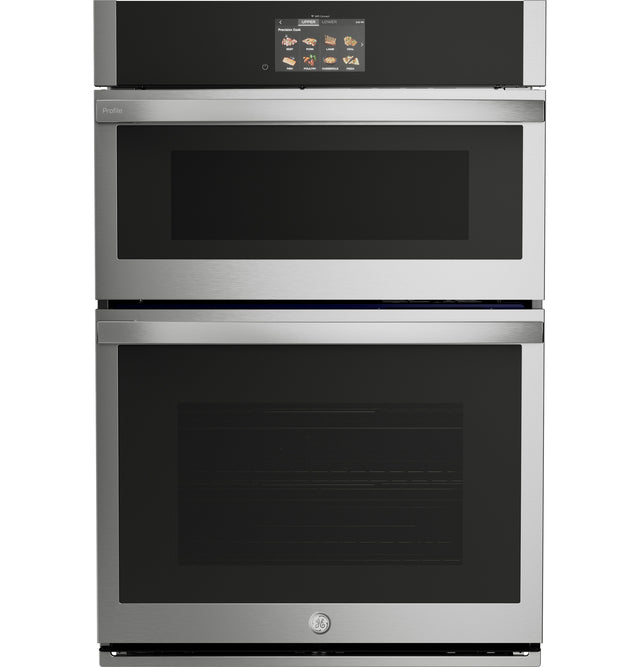 GE Profile™ 30 in. Combination Double Wall Oven with Convection, Air Fry, Steam, Sous Vide, and Advantium® Technology PT9900SWSS