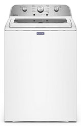 Maytag 4.7 Top Load Washer, With Agitator, Glass Lid MTW5205TW