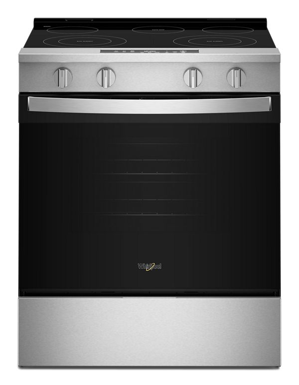 Whirlpool 30-inch Electric Range with No Preheat and Slow Cook Modes WSES3330TS
