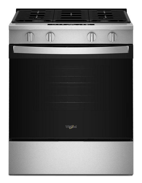 Whirlpool 30-inch Gas Range with No Preheat and Slow Cook Modes WSGS3330TS
