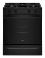 Whirlpool 30-inch Gas Smart Range with Air Cooking Technology and Steam Clean WSGS4530TB