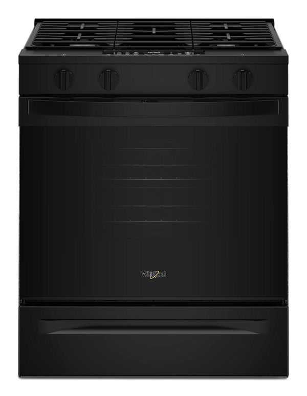 Whirlpool 30-inch Gas Smart Range with Air Cooking Technology and Steam Clean WSGS4530TB