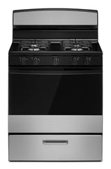 Amana® 30-inch Gas Range with Easy-Clean Glass Door AGR4203MNS