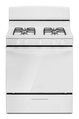 Amana® 30-inch Gas Range with Easy-Clean Glass Door AGR4203MNW