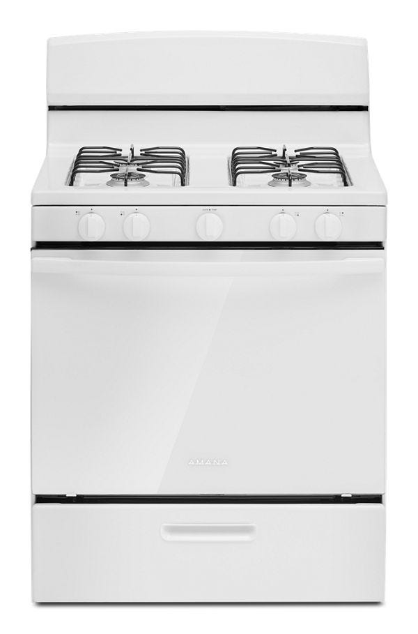 Amana® 30-inch Gas Range with Easy-Clean Glass Door AGR4203MNW