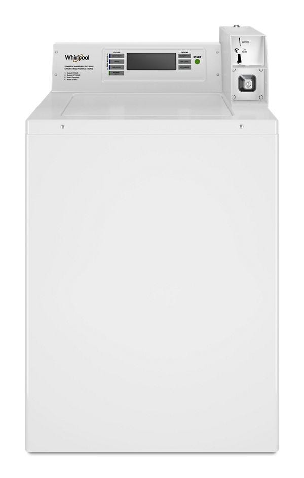 Whirlpool Commercial Top-Load Washer with Factory-Installed Coin Drop and Coin Box CAE2779JQ