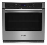 Maytag 27-inch Single Wall Oven with Air Fry and Basket - 4.3 cu. ft. MOES6027LZ