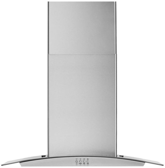 Whirlpool 30" Curved Glass Wall Mount Range Hood WVW51UC0LS