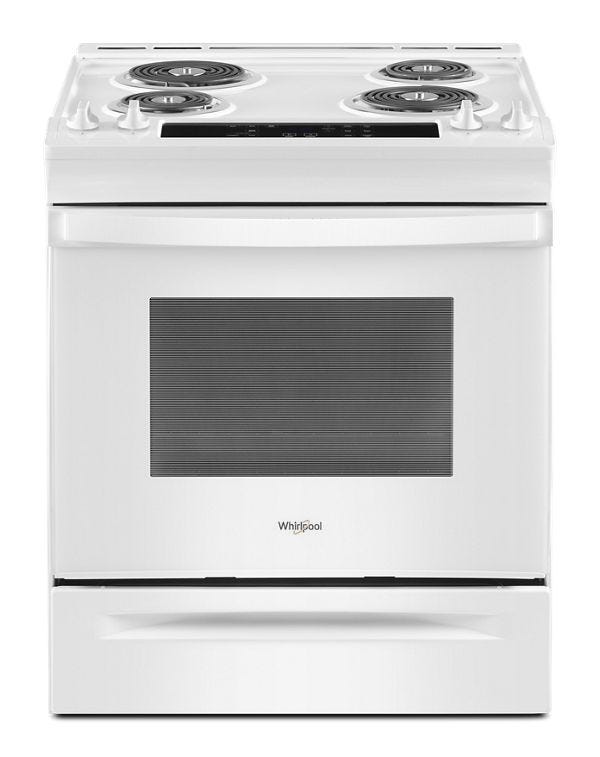 Whirlpool 4.8 Cu. Ft. Electric Range with Frozen Bake Technology WEC310S0LW-White