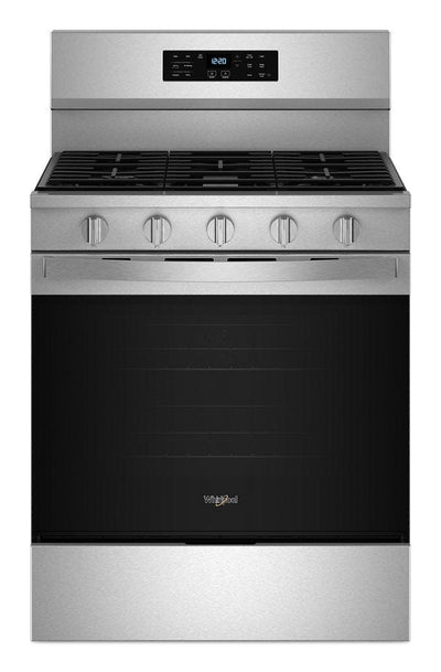 Whirlpool 30-inch Gas Range with Air Cooking Technology, No Preheat Air Fry and Air Baking and Self Clean WFGS5030RZ