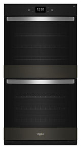 Whirlpool 10.0 Cu. Ft. Double Smart Wall Oven with Air Fry WOED7030PV-Black Stainless