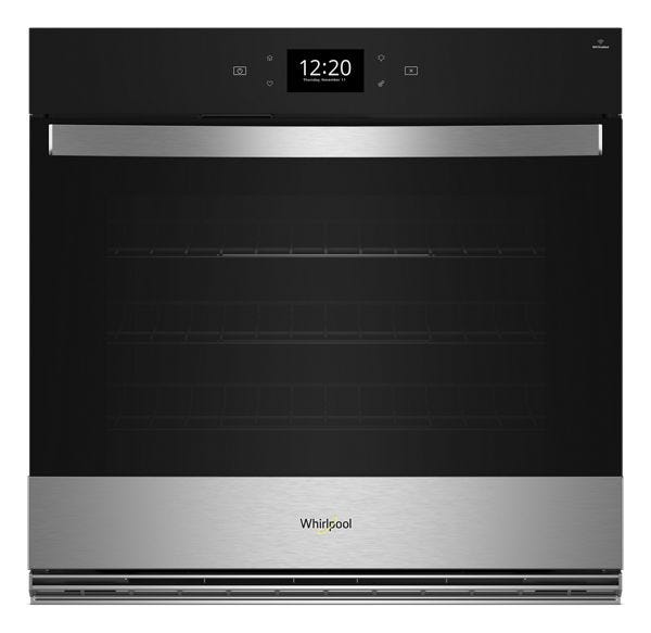 Whirlpool 5.0 Cu. Ft. Single Smart Wall Oven with Air Fry WOES7030PZ-Fingerprint Resistant Stainless Steel