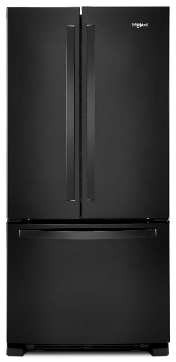 Whirlpool 33-inch Wide French Door Refrigerator - 22 cu. ft WRFF5333PB-Black