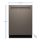 GE Front Control with Stainless Steel Interior Dishwasher with Sanitize Cycle GDF650SMVES