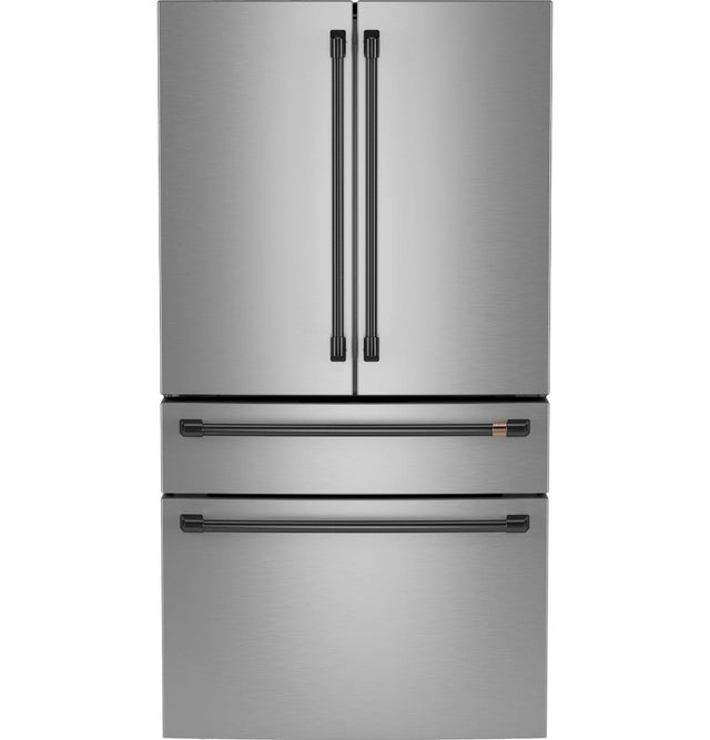 Café™ ENERGY STAR® 23.2 Cu. Ft. Smart Counter-Depth 4-Door French-Door Refrigerator With Dual-Dispense AutoFill Pitcher CJE23DP2WS1