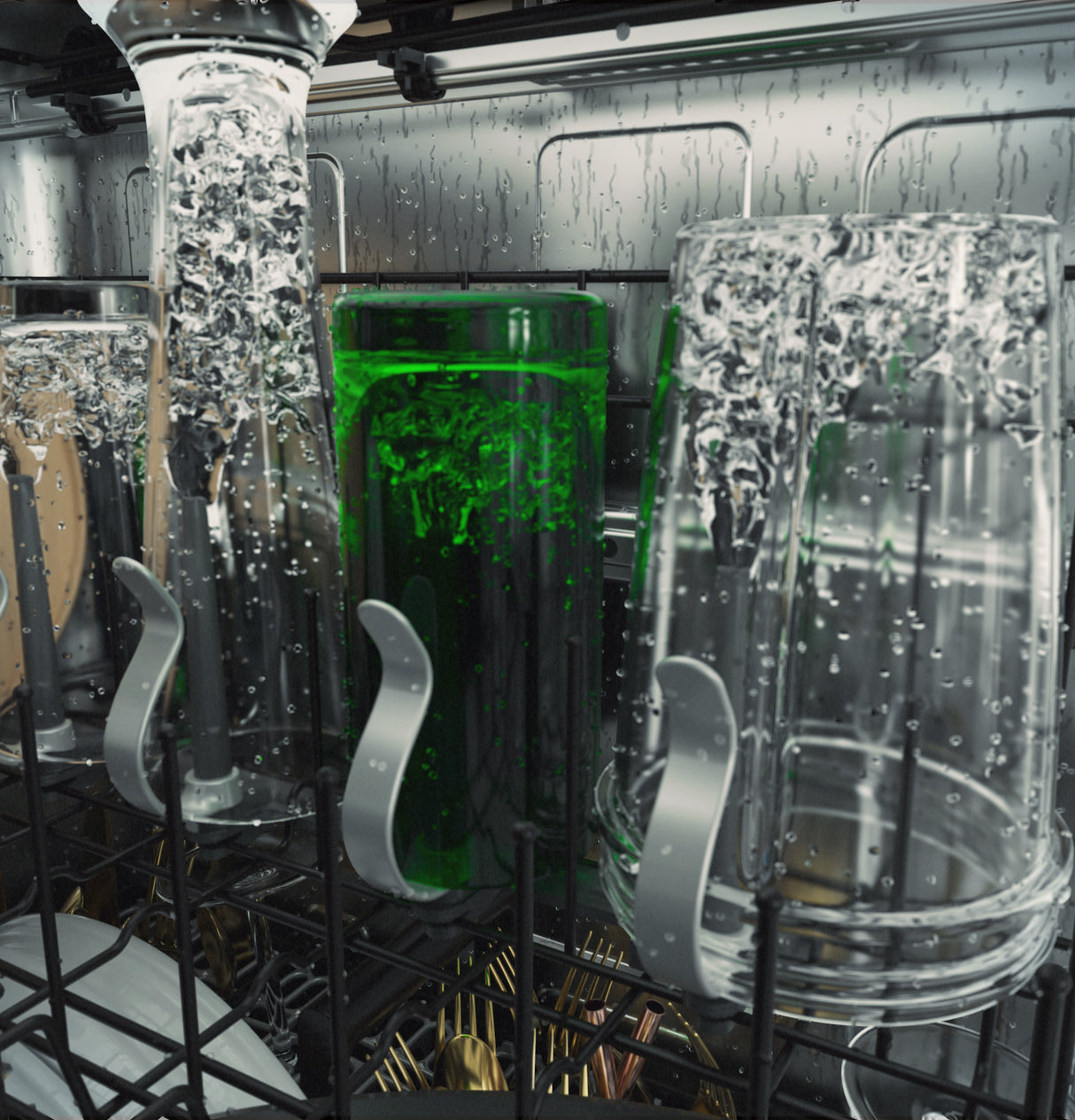 Café™ Smart Stainless Steel Interior Dishwasher with Sanitize and Ultra Wash & Dual Convection Ultra Dry CDT858P4VW2