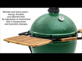 Big Green EGG NEW! 17 in. Acacia Wood L EGG Mates BGE-120687