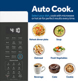 GE 1.0 Cu. Ft. Capacity Countertop Convection Microwave Oven with Air Fry
