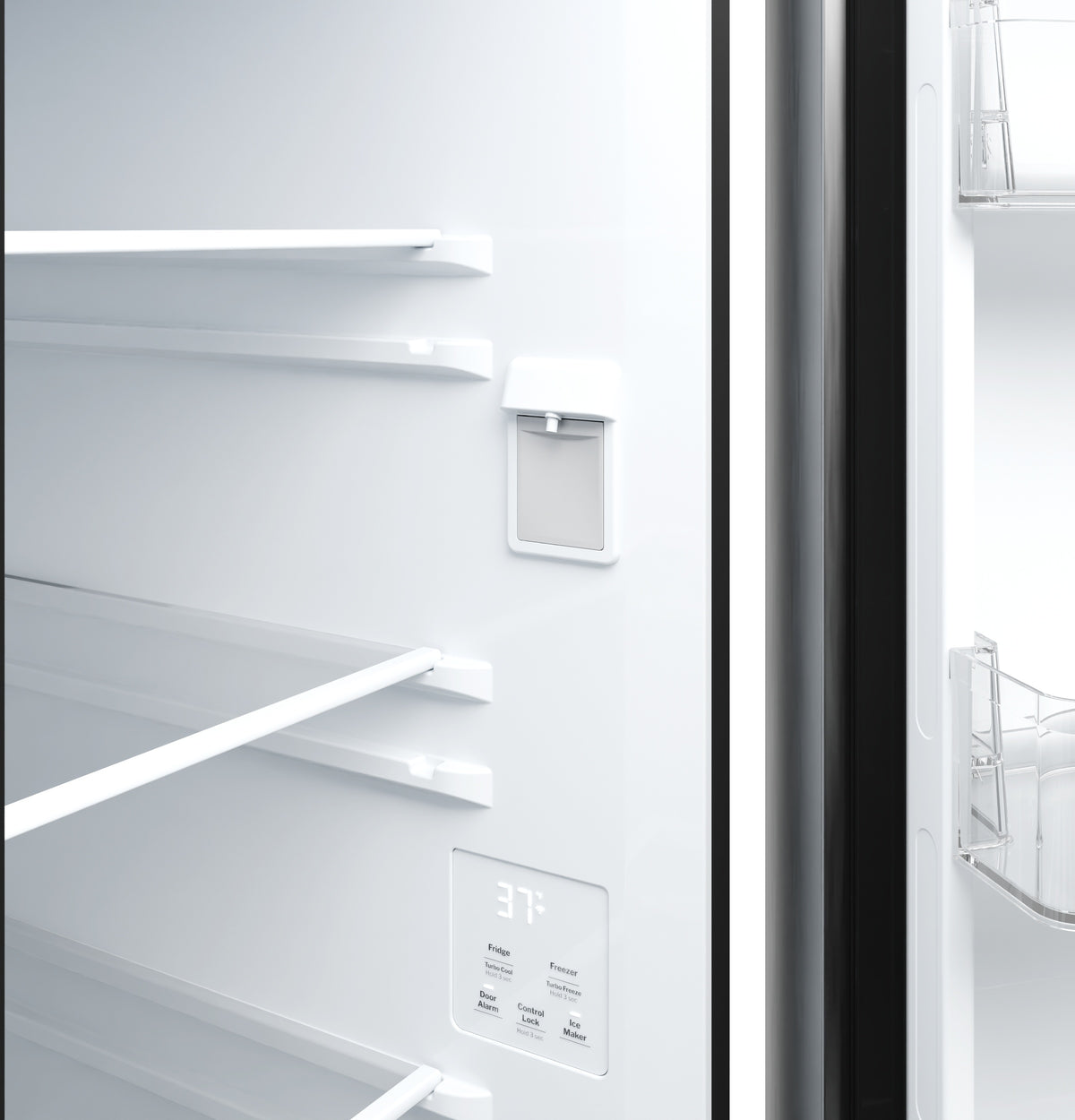 GE 24.2 Cu. Ft. Counter-Depth Side-By-Side Refrigerator with Internal Dispenser and In-Door Icemaker GKS24NYYFS