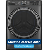 GE® 5.0 cu. ft. Capacity Smart Front Load ENERGY STAR® Steam Washer with SmartDispense™ UltraFresh Vent System with OdorBlock™ and Sanitize + Allergen GFW655SPVDS