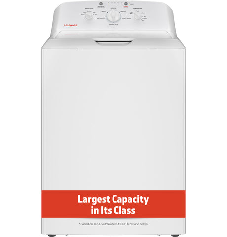 Hotpoint 4.0 cu. ft. Capacity Washer with Stainless Steel Basket, Cold Plus and Water Level Control HTW265ASWWW